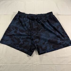 Lululemon Mens Surge Lined 7” Running Shorts Blue Camo Size XL